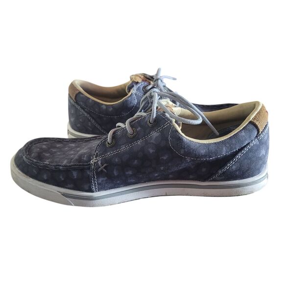Twisted X Hooey Loper Women 9.5 Blue Leopard Print Casual  Twisted X Hooey Loper Shoes Women\'s Size 7.5 Blue Leopard Casual Outdoor